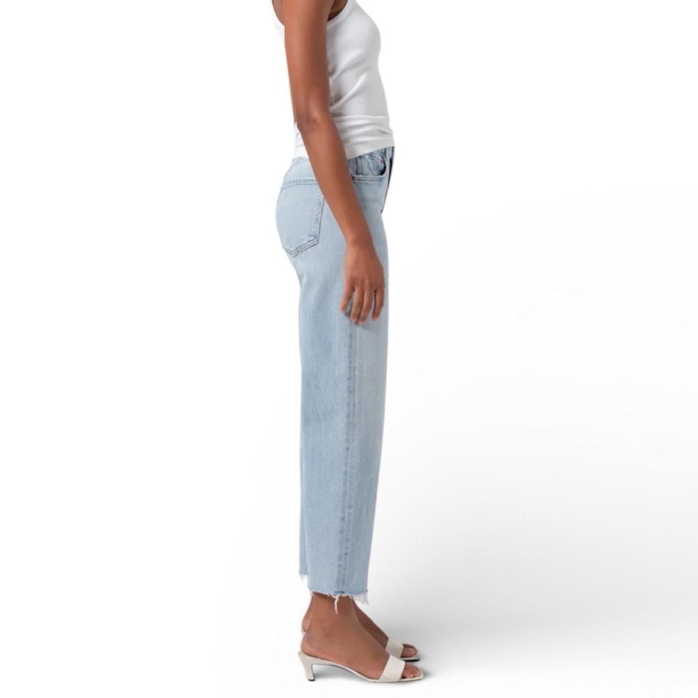 AGOLDE REN Hi Rise Wide-Leg Cropped Jeans - Picture 2 of 11